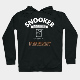 Snooker legends are born in February special gift for birthday T-Shirt Hoodie